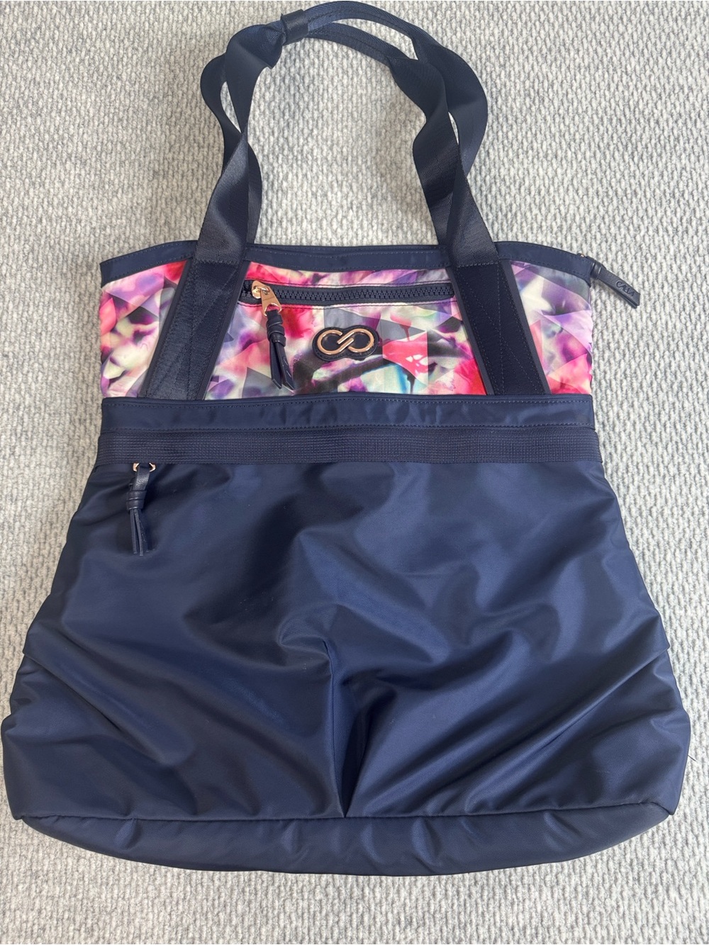 Calia By Carrie Underwood Tote / Travel Nylon Navy Blue - Picture 1 of 12